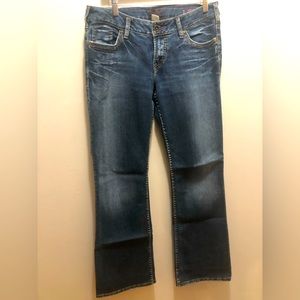 Laez 32 Bootcut Silver Jeans
